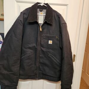 Vintage Carhartt Detroit Blanket Lined Black Jacket J01 Blk